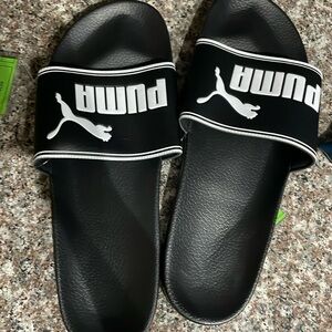 Puma leadcat slides, black, size 15 men’s